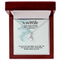 ShineOn Fulfillment Jewelry 14k White Gold Finish / Luxury Box Alluring Beauty Necklace ✨ | Elegant Jewelry Gift for Wife or Girlfriend 💖