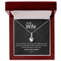 ShineOn Fulfillment Jewelry 14k White Gold Finish / Luxury Box Alluring Beauty Necklace 💎 | Elegant Pendant for Women | Perfect Gift for Her 💖