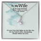 ShineOn Fulfillment Jewelry 14k White Gold Finish / Standard Box Alluring Beauty Necklace ✨ | Elegant Jewelry Gift for Wife or Girlfriend 💖