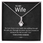 ShineOn Fulfillment Jewelry 14k White Gold Finish / Standard Box Alluring Beauty Necklace 💎 | Elegant Pendant for Women | Perfect Gift for Her 💖