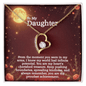 ShineOn Fulfillment Jewelry 18k Yellow Gold Finish / Standard Box 🌕 Forever Love Full Moon Necklace | Elegant Pendant for Daughter 💖 | A Cherished Gift