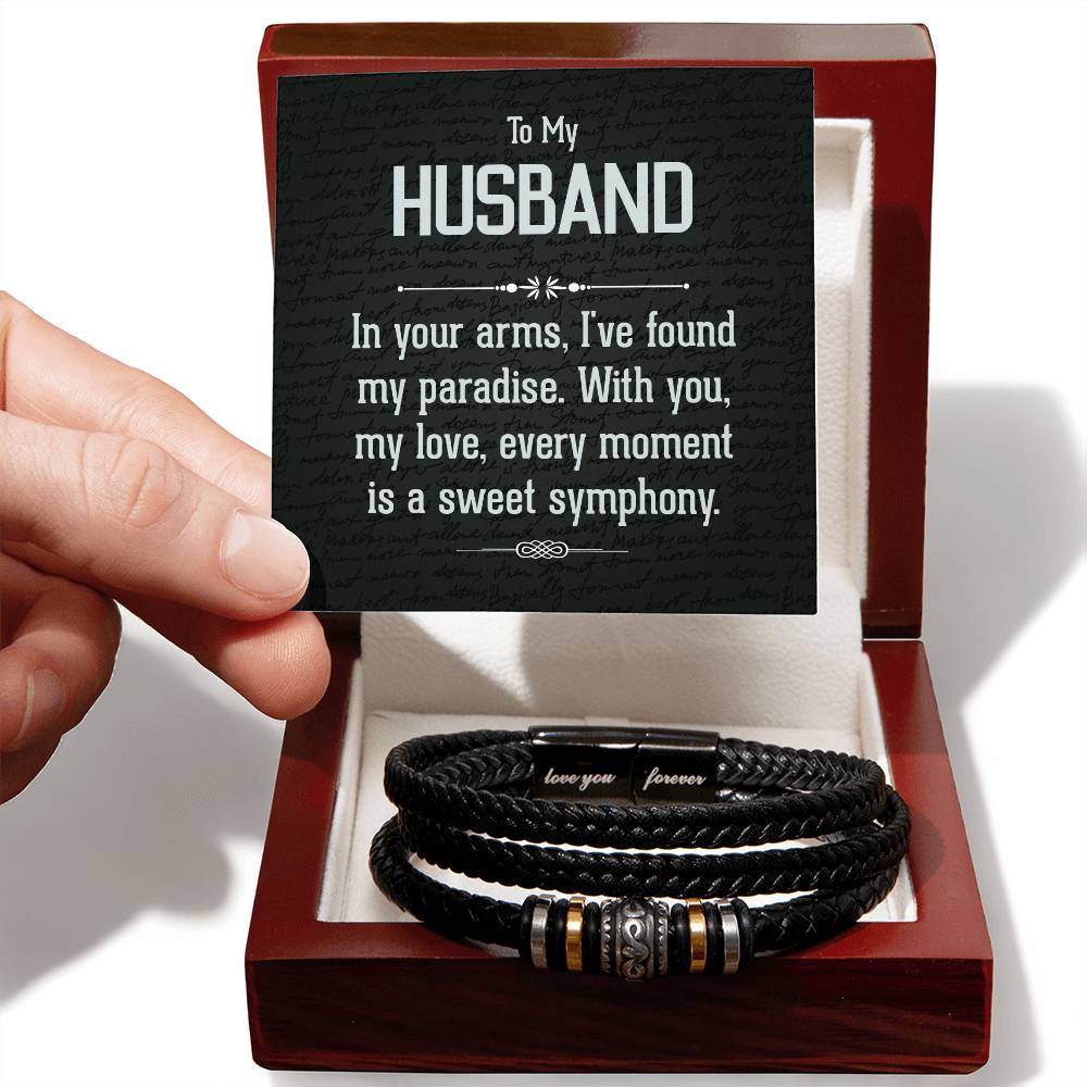 ShineOn Fulfillment Jewelry Luxury Box w/LED To My Husband ๐ Love You Forever Bracelet ๐ | Timeless Gift of Devotion