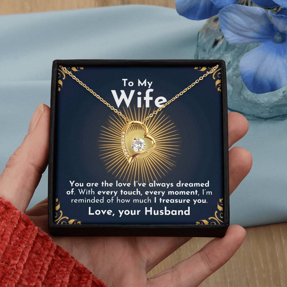 ShineOn Fulfillment Jewelry Treasure Forever Necklace | For Wife
