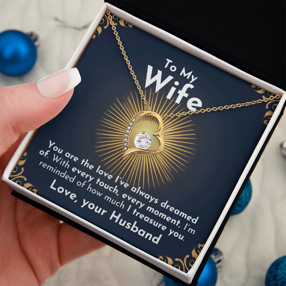 ShineOn Fulfillment Jewelry Treasure Forever Necklace | For Wife