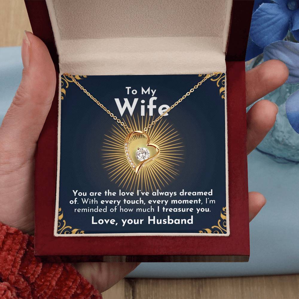 ShineOn Fulfillment Jewelry Treasure Forever Necklace | For Wife
