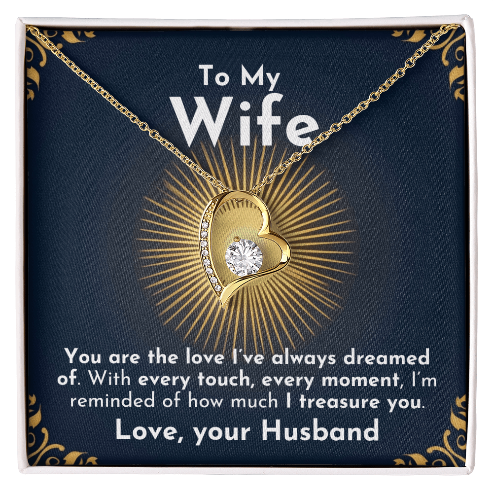 ShineOn Fulfillment Jewelry Treasure Forever Necklace | For Wife