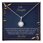 ShineOn Fulfillment Jewelry Two Tone Box To My Daughter 🌟 Eternal Hope Necklace 💖 | Symbol of Love & Strength