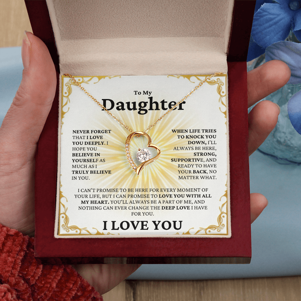 I Love You Deeply Necklace | For Daughter - Adore Allure 