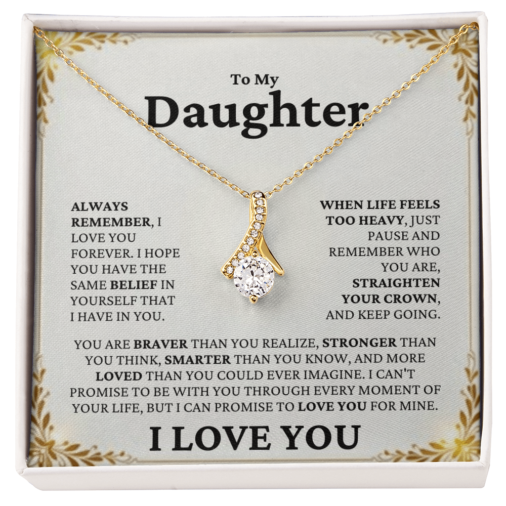 Straighten Your Crown Necklace | For Daughter - Adore Allure 