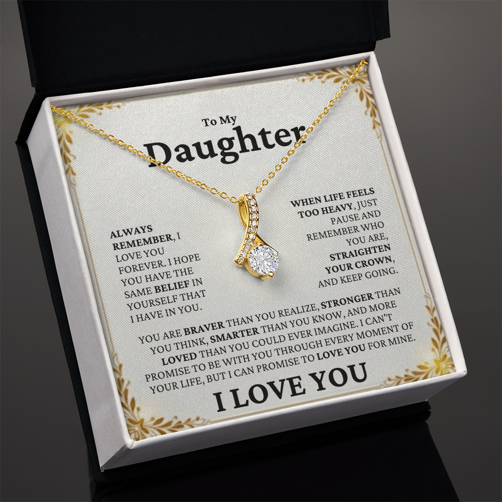 Straighten Your Crown Necklace | For Daughter - Adore Allure 