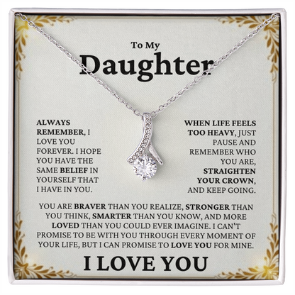 Straighten Your Crown Necklace | For Daughter - Adore Allure 