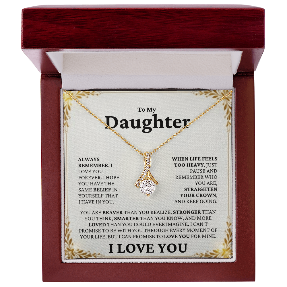 Straighten Your Crown Necklace | For Daughter - Adore Allure 