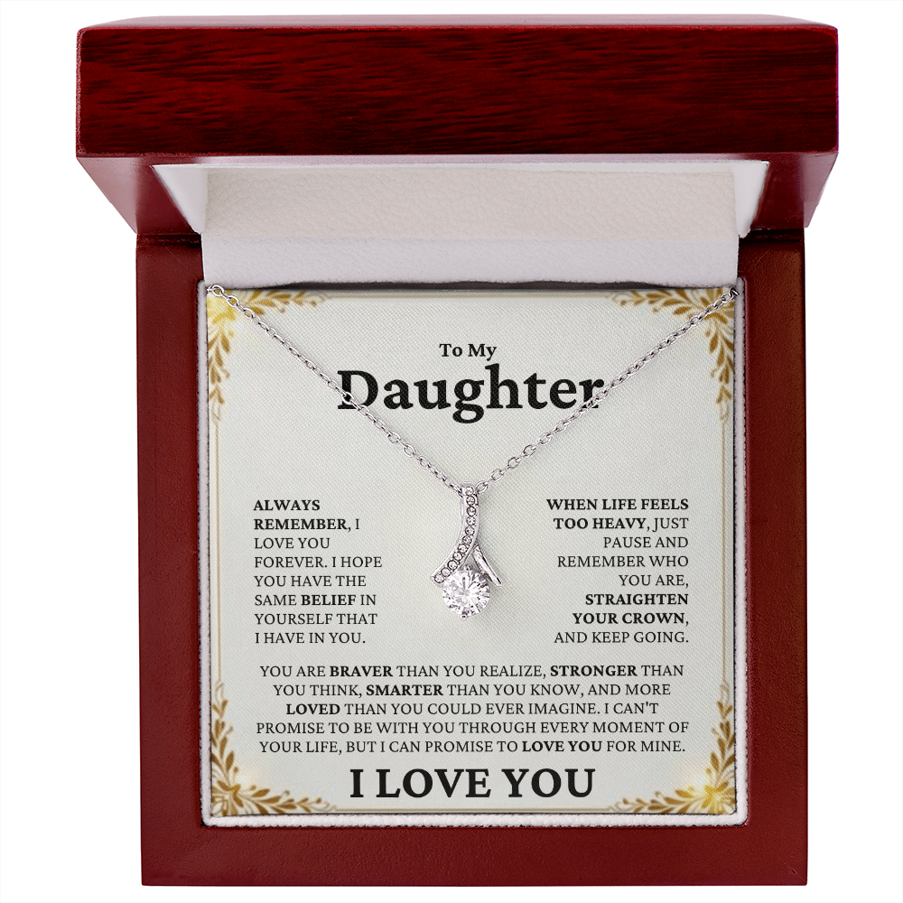 Straighten Your Crown Necklace | For Daughter - Adore Allure 