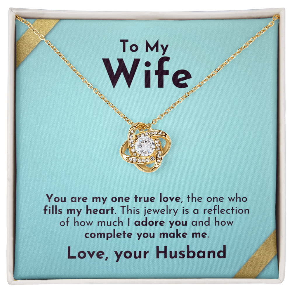 True Love Knot Necklace | For Wife - Adore Allure 