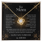 Love Knot Necklace – Mother’s Day Gift for Mom from Daughter or Son