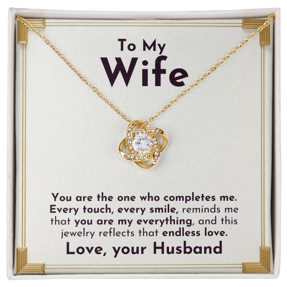 Only You Love Knot Necklace | For Wife - Adore Allure 