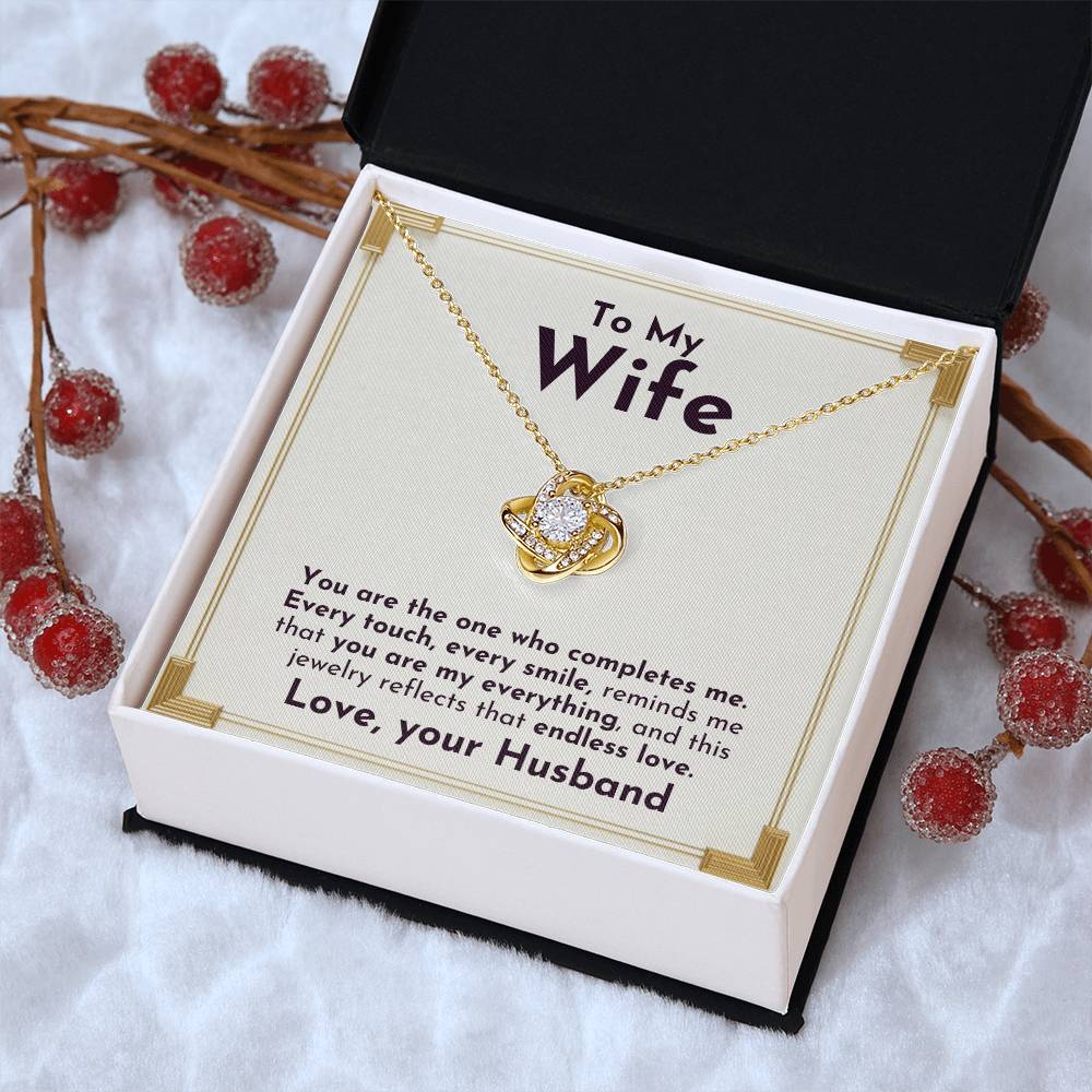 Only You Love Knot Necklace | For Wife - Adore Allure 