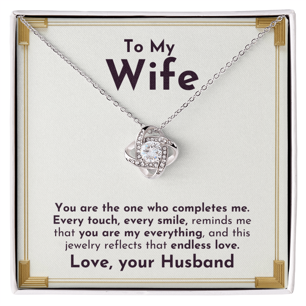 Only You Love Knot Necklace | For Wife - Adore Allure 