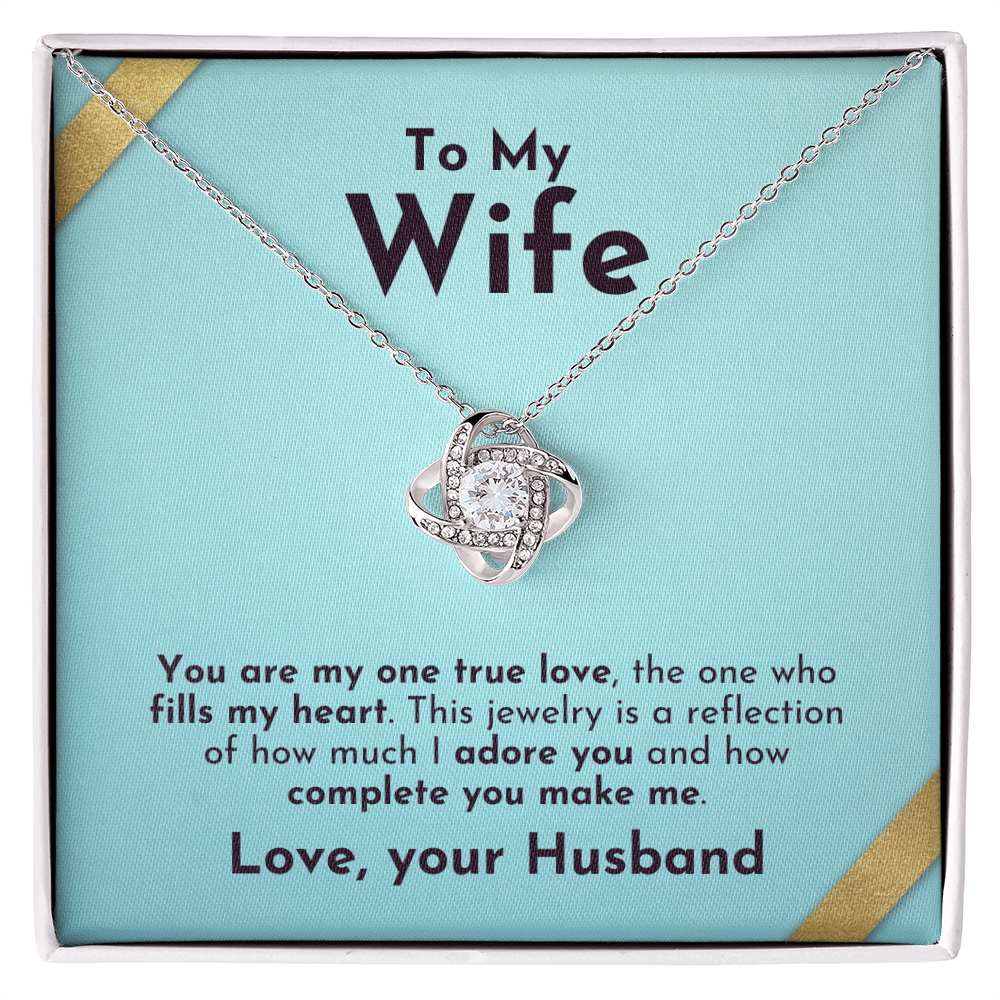 True Love Knot Necklace | For Wife - Adore Allure 