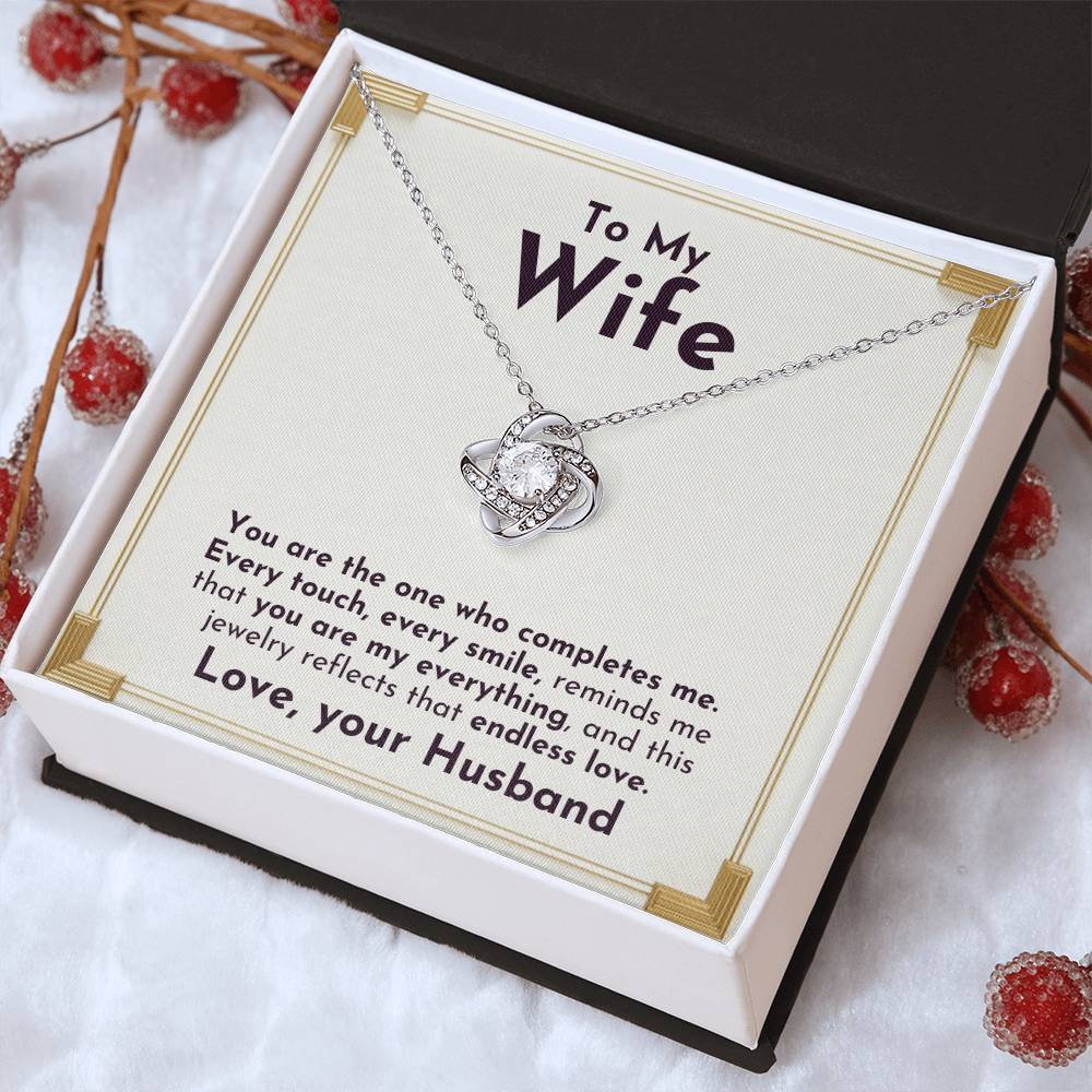 Only You Love Knot Necklace | For Wife - Adore Allure 