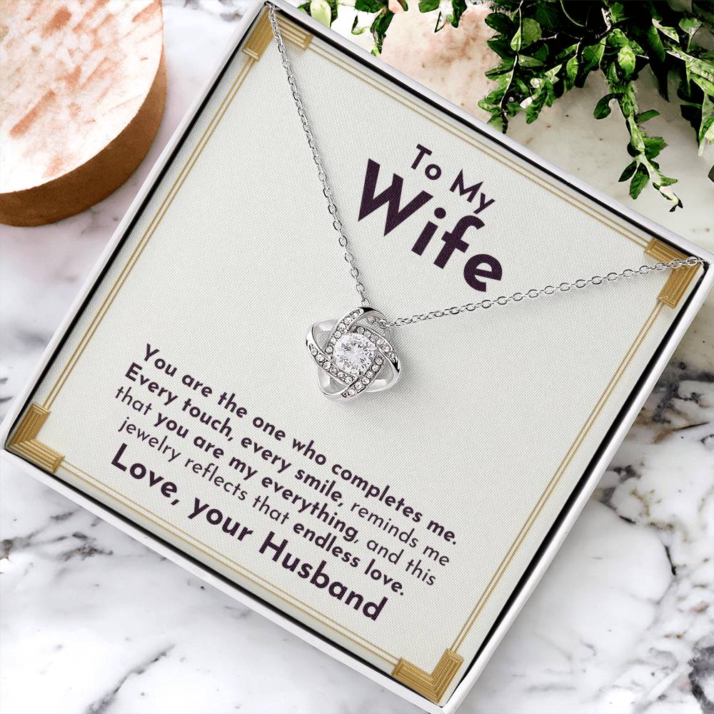 Only You Love Knot Necklace | For Wife - Adore Allure 