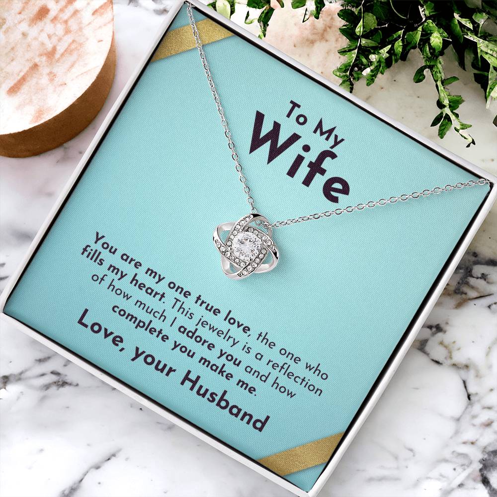 True Love Knot Necklace | For Wife - Adore Allure 