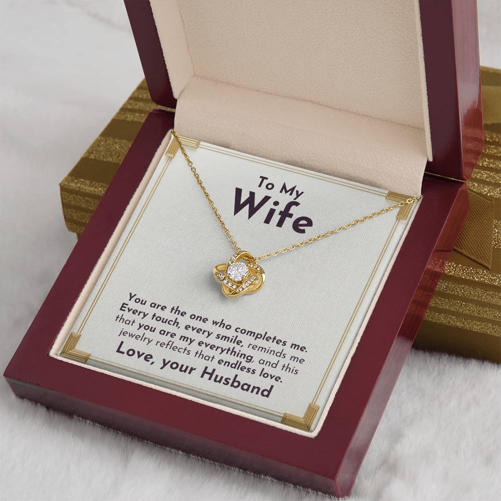 Only You Love Knot Necklace | For Wife - Adore Allure 