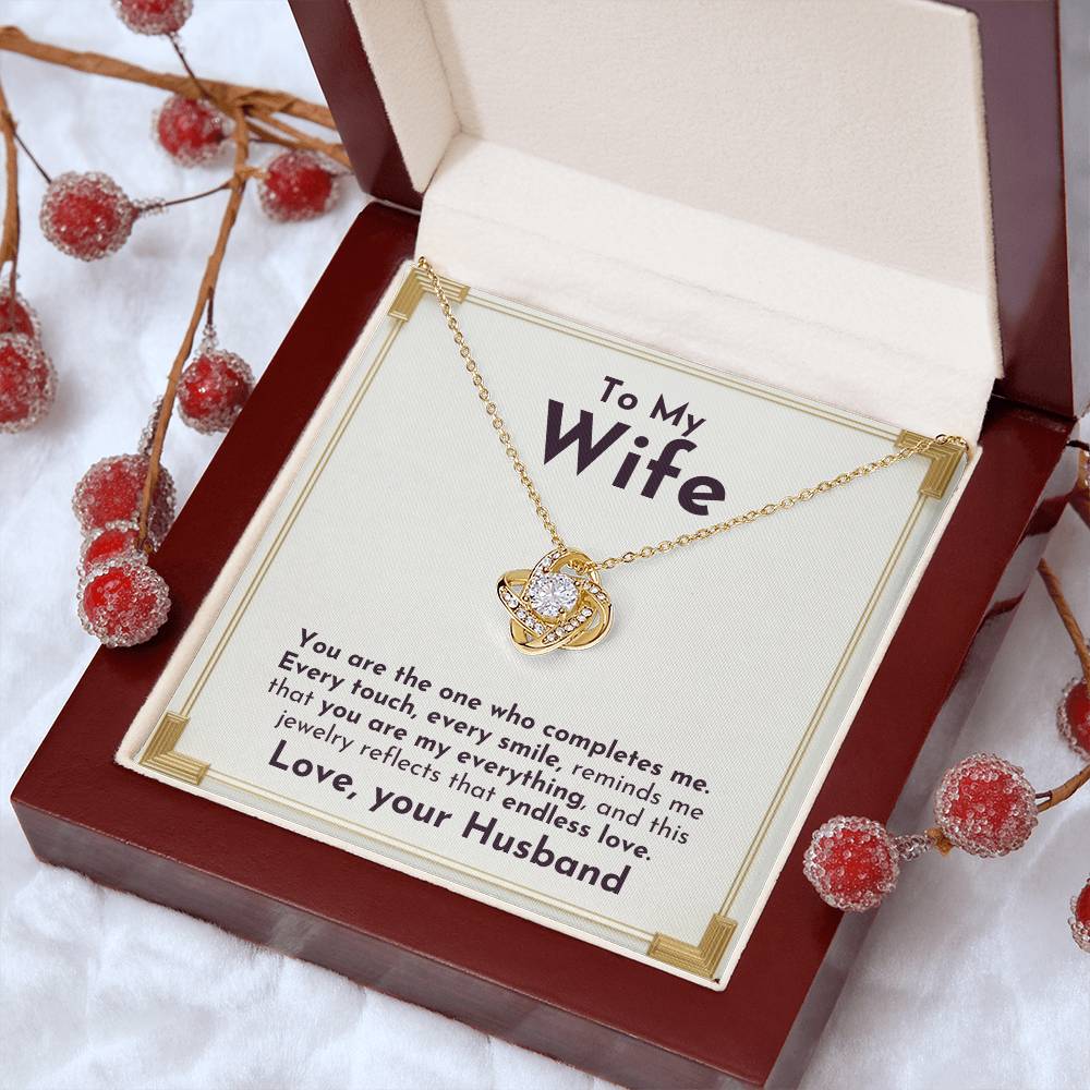 Only You Love Knot Necklace | For Wife - Adore Allure 