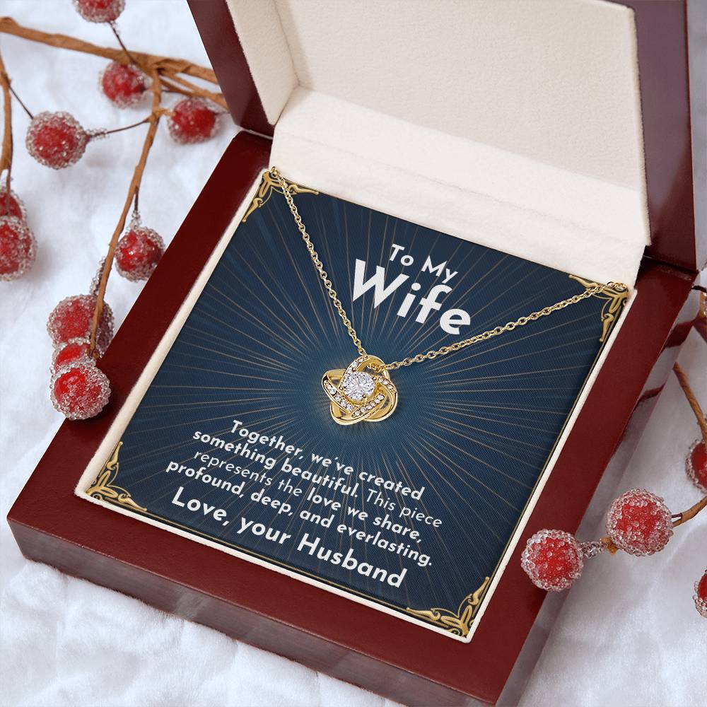 Profound Love Knot Necklace | For Wife - Adore Allure 