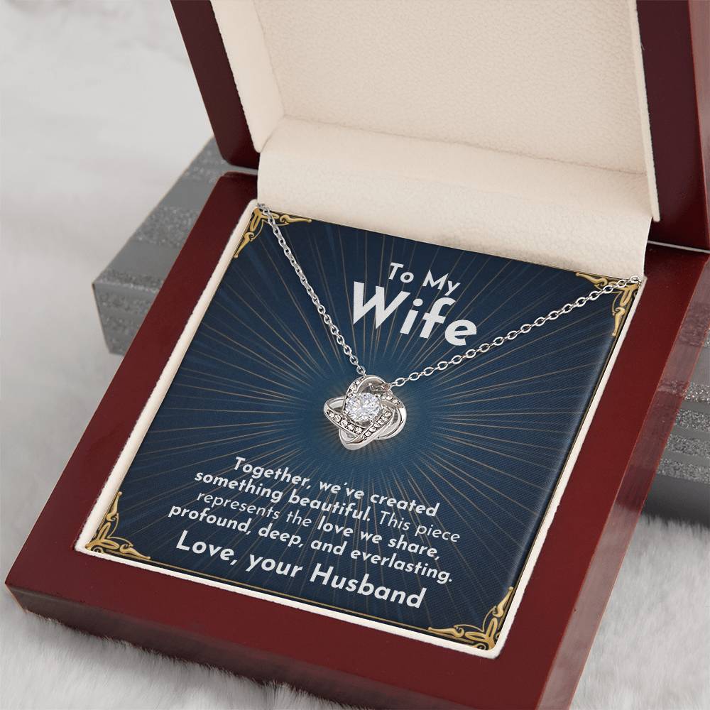 Profound Love Knot Necklace | For Wife - Adore Allure 