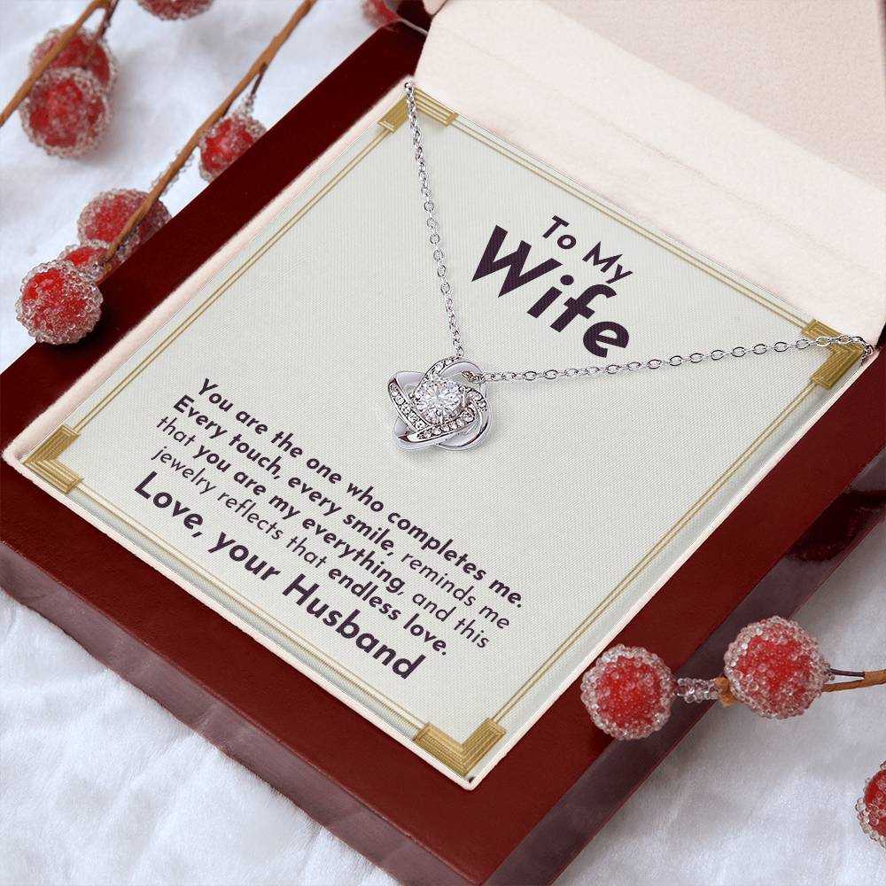 Only You Love Knot Necklace | For Wife - Adore Allure 