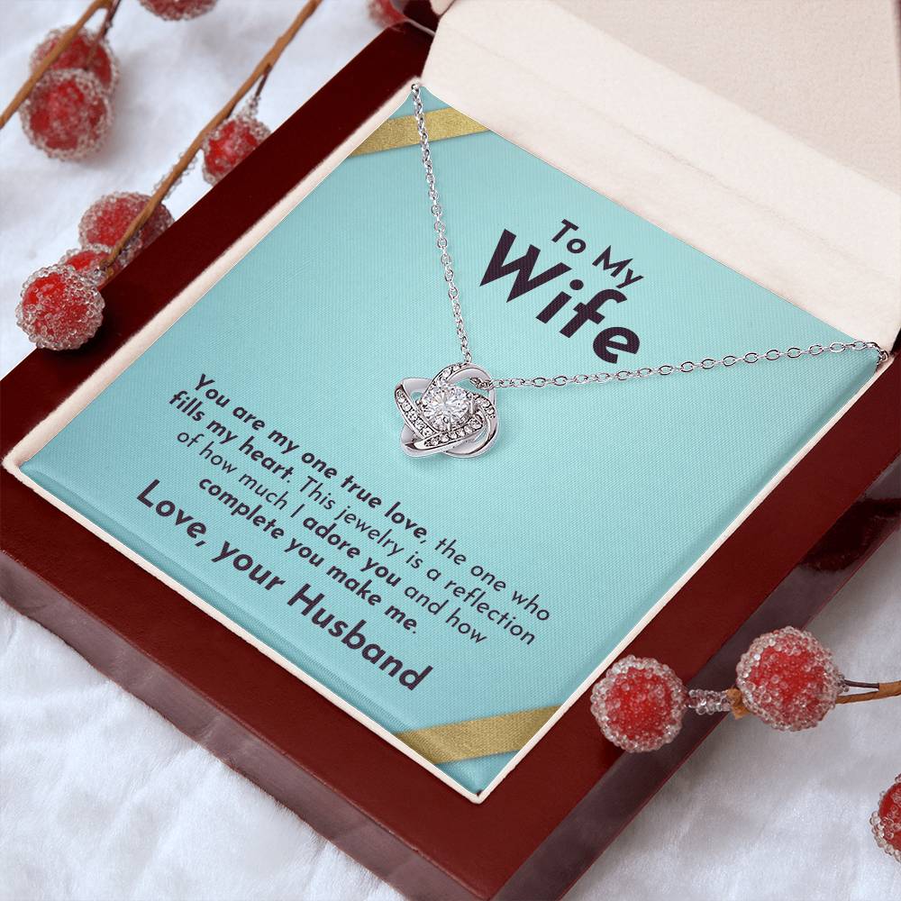 True Love Knot Necklace | For Wife - Adore Allure 