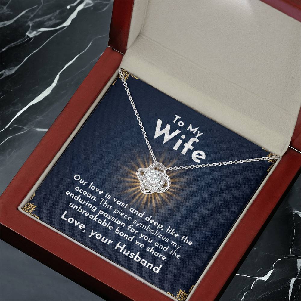 Vast Love Knot Necklace | For Wife - Adore Allure 