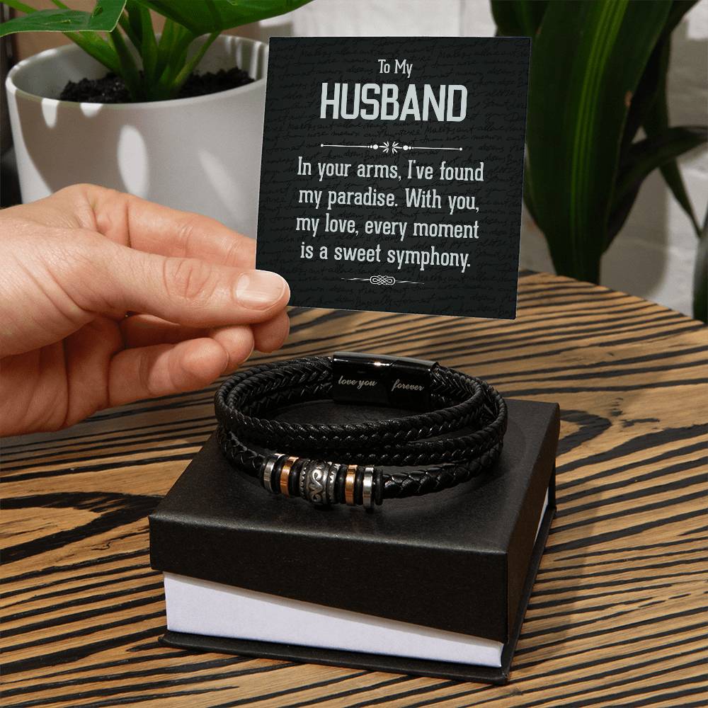 To My Husband 💕 Love You Forever Bracelet 🔗 | Timeless Gift of Devotion - Adore Allure 