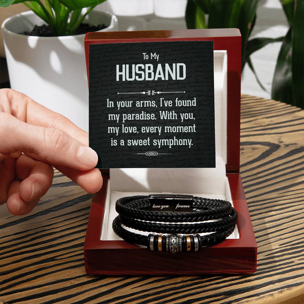 To My Husband 💕 Love You Forever Bracelet 🔗 | Timeless Gift of Devotion - Adore Allure 