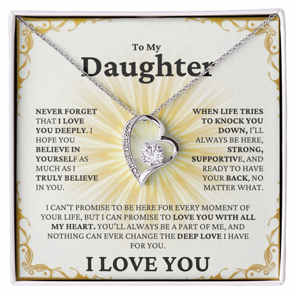 I Love You Deeply Necklace | For Daughter - Adore Allure 