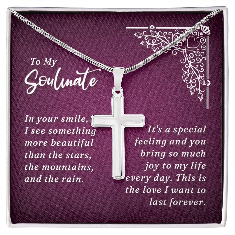 To My Wife 💖 Artisan Cross Necklace ✨ | Symbol of Love & Faith - Adore Allure 