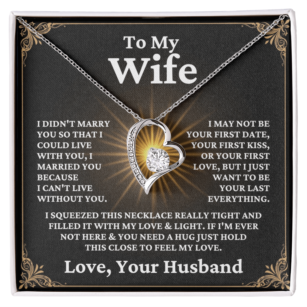 ShineOn Fulfillment Jewelry I May Not Be Your First Necklace | For Wife