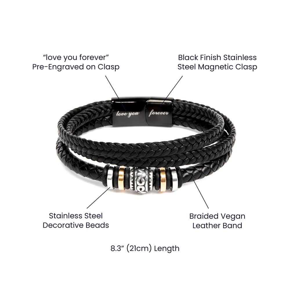 ShineOn Fulfillment Jewelry To My Husband 💕 Love You Forever Bracelet 🔗 | Timeless Gift of Devotion